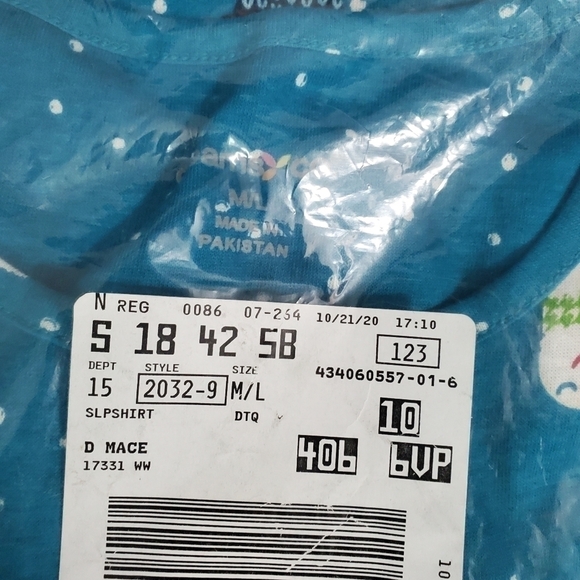 DREAMS & Co. Blue Snowman Sleepshirt - Picture 2 of 5